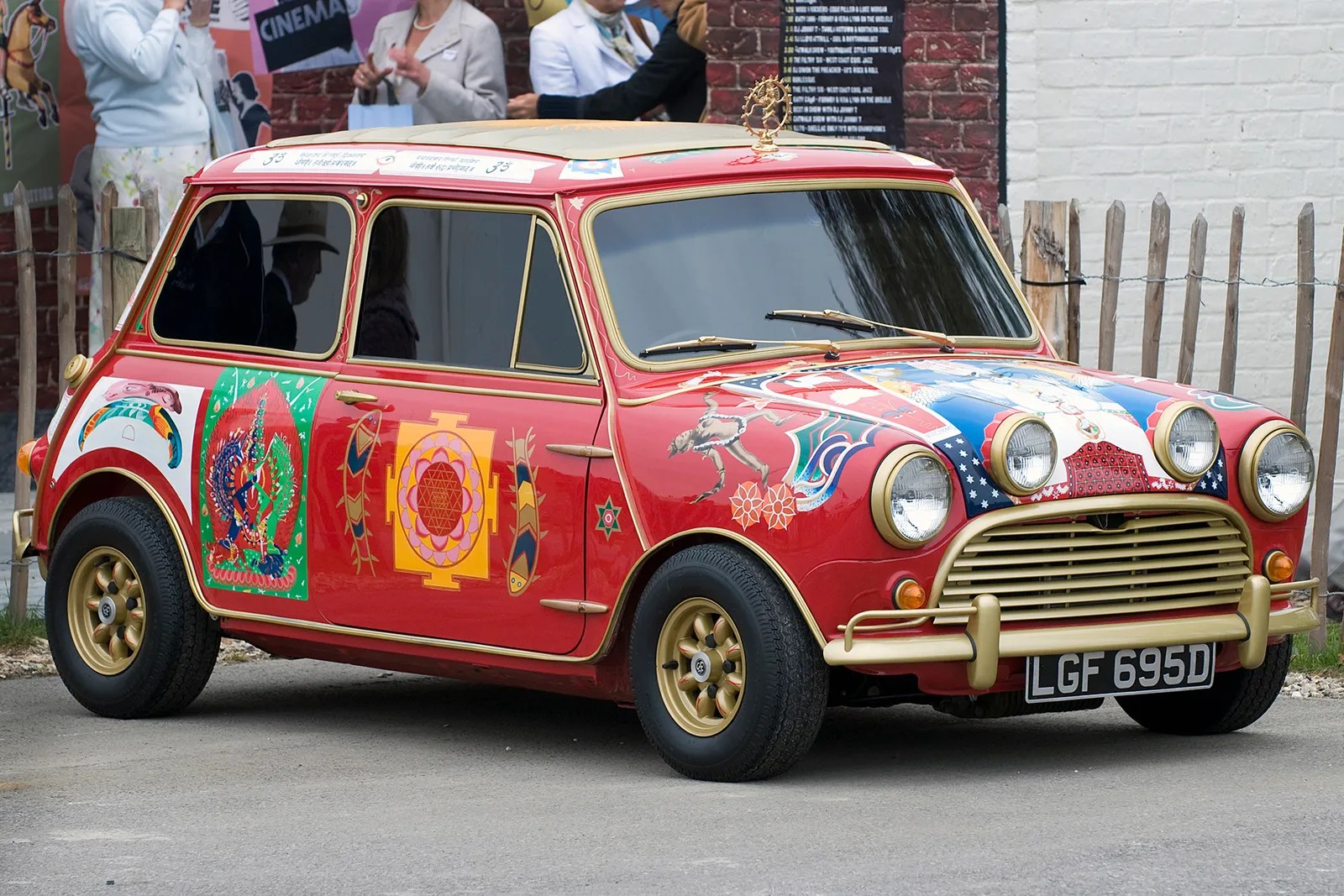 The most iconic of the lot. In 1965, Brian Epstein teamed up with Terry Doran (supposedly “the man from the motor trade” mentioned in “She’s leaving home”) to buy Minis at cost price to give to all four Beatles. 