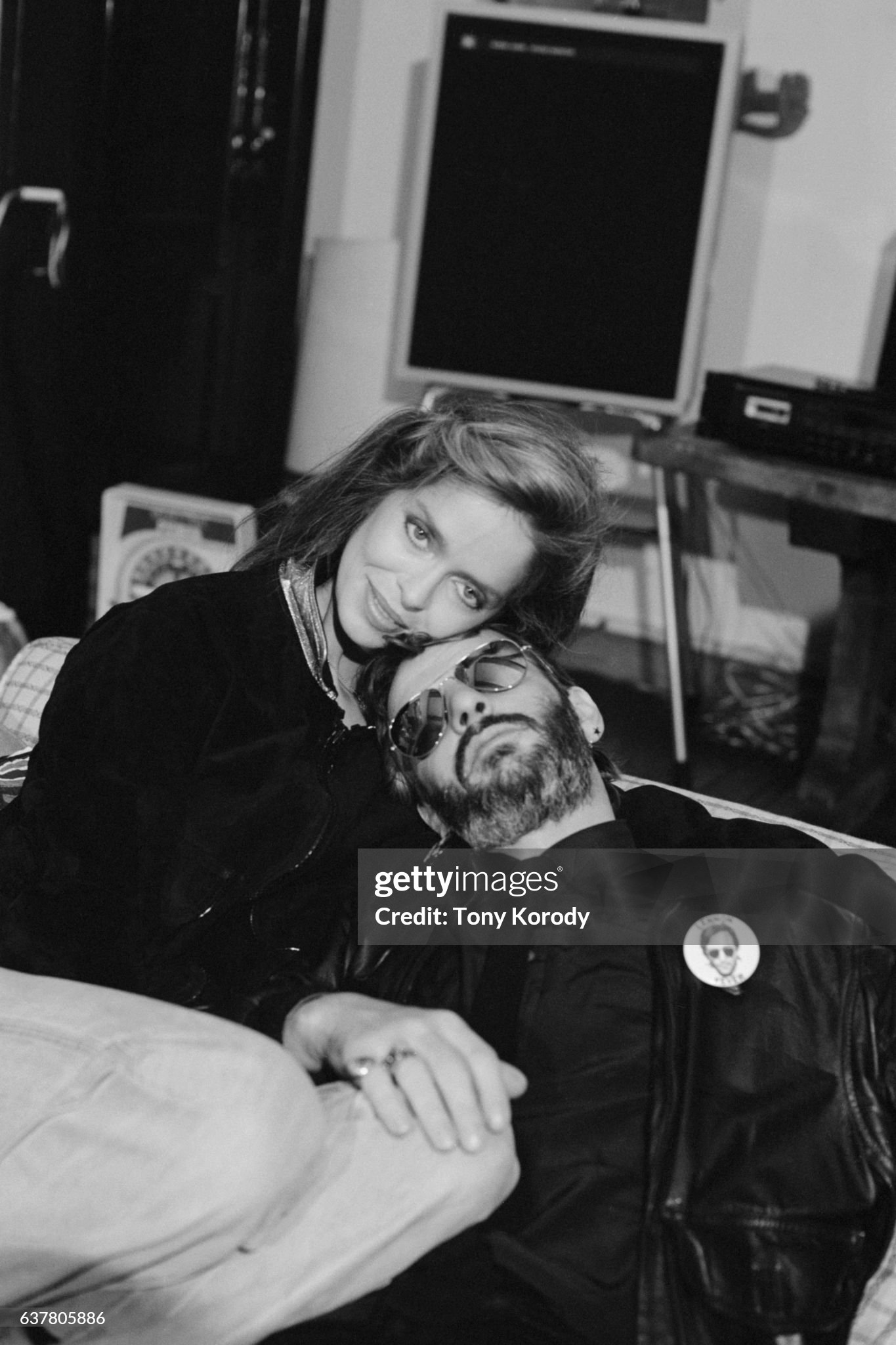 Ringo Starr and his wife Barbara Bach, circa 1981. 