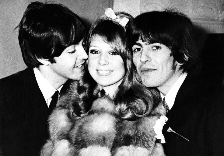 George Harrison and Pattie Boyd's wedding on 21 January 1966, a 1960s love story.
