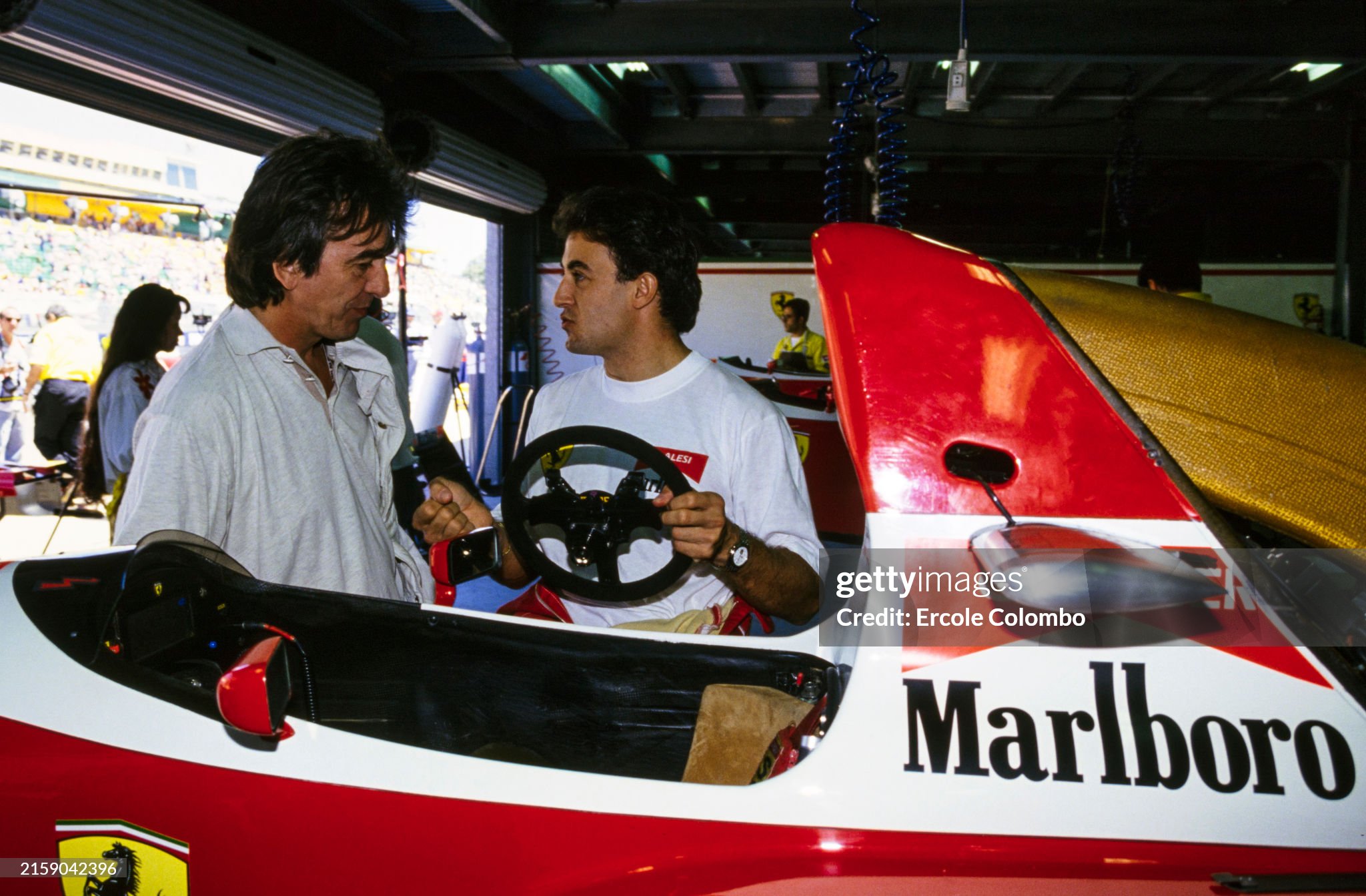 George Harrison and Jean Alesi during the Australian Grand Prix at Adelaide Street Circuit on 07 November 1993. 