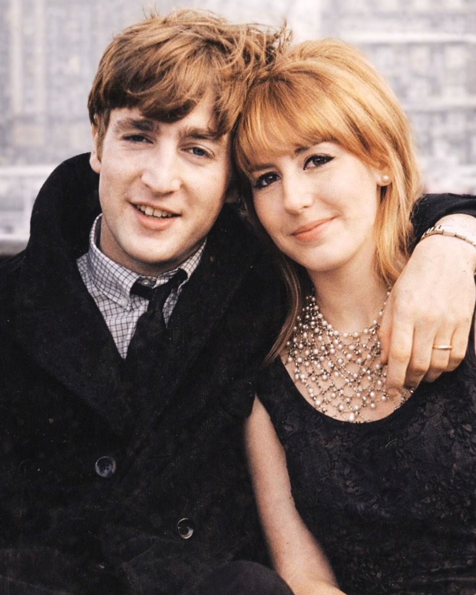 John Lennon and Cynthia Powell.