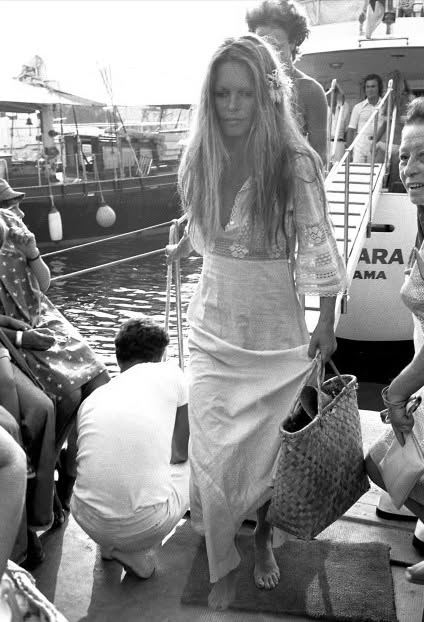 Brigitte Bardot in Saint-Tropez in 1974.