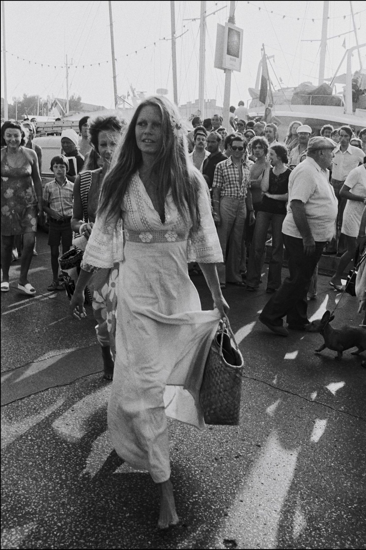 Brigitte Bardot in Saint-Tropez in 1974.