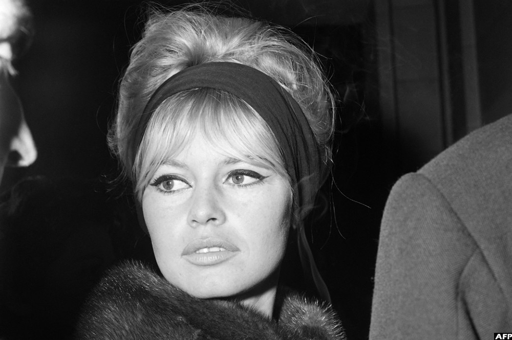 Brigitte Bardot at the courthouse in Paris on January 29, 1962.