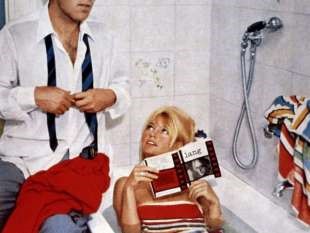 Brigitte Bardot and Michel Piccoli in the film ‘Il disprezzo’ in 1963.