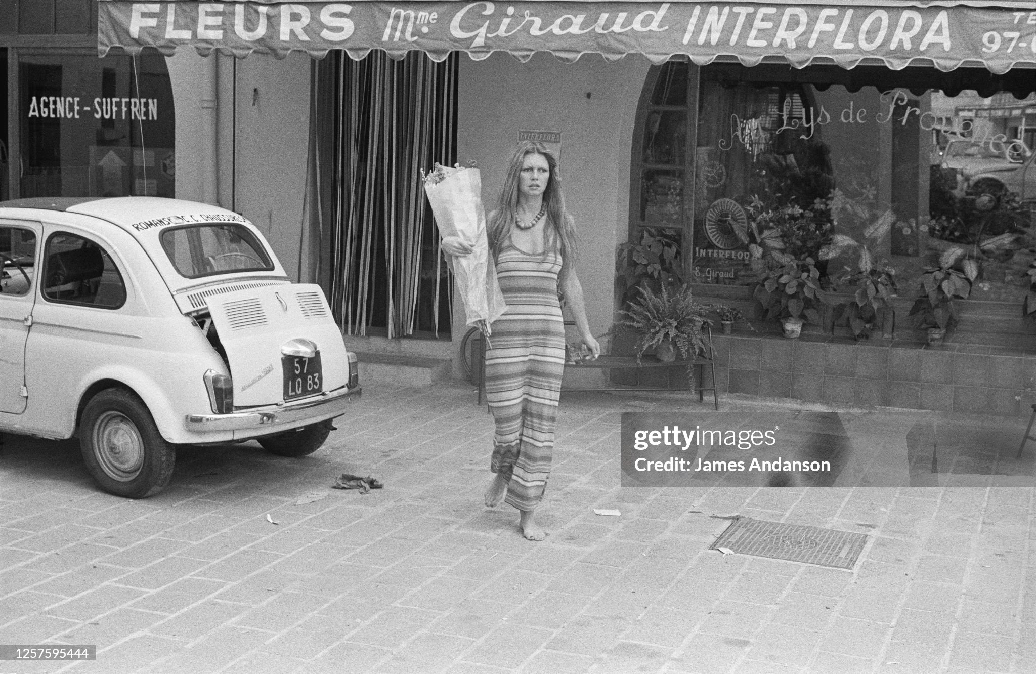 Brigitte Bardot in Saint Tropez.