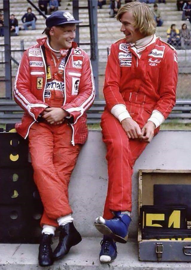 James Hunt and Niki Lauda.