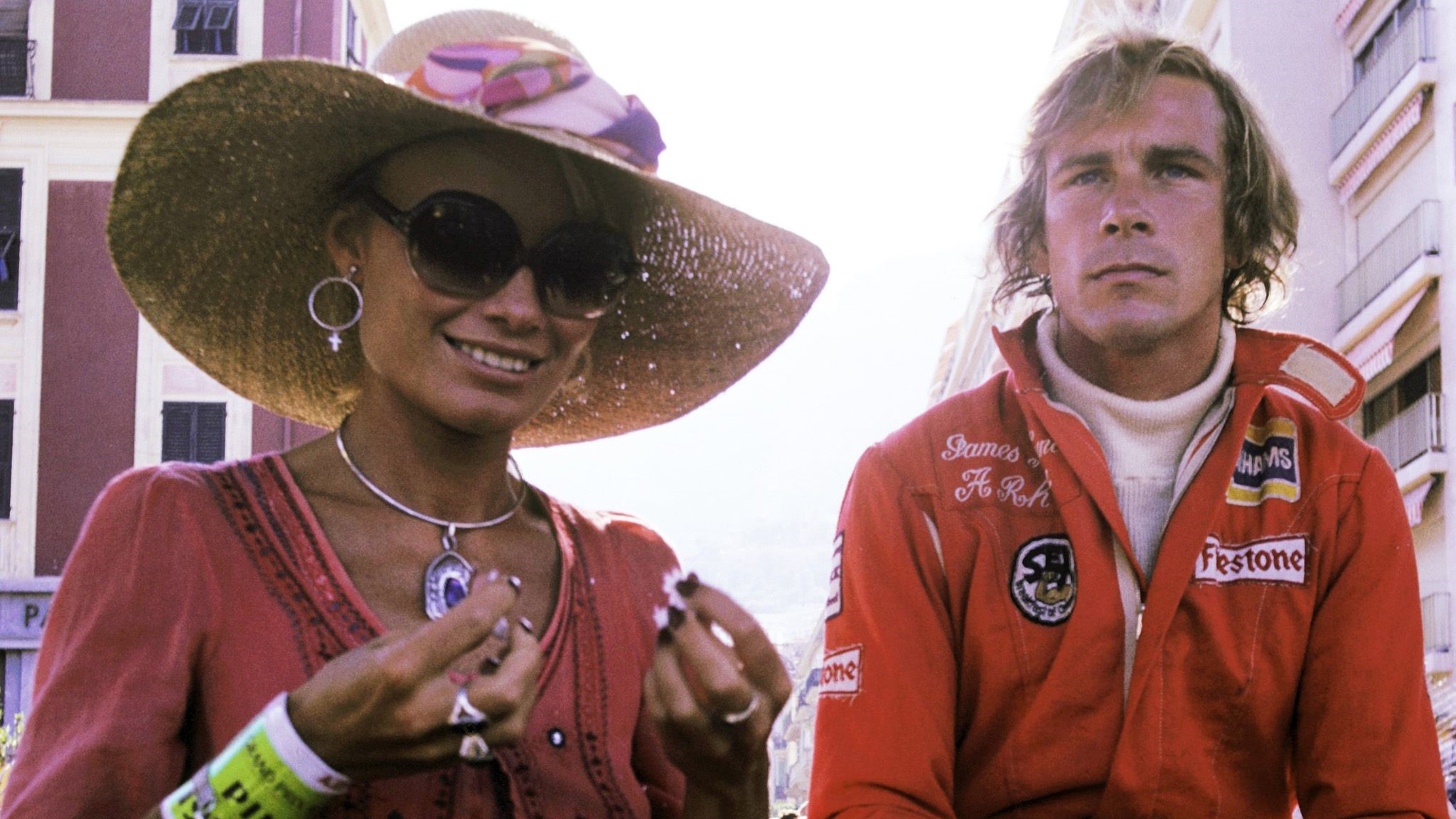 James Hunt with his wife Suzy Miller.