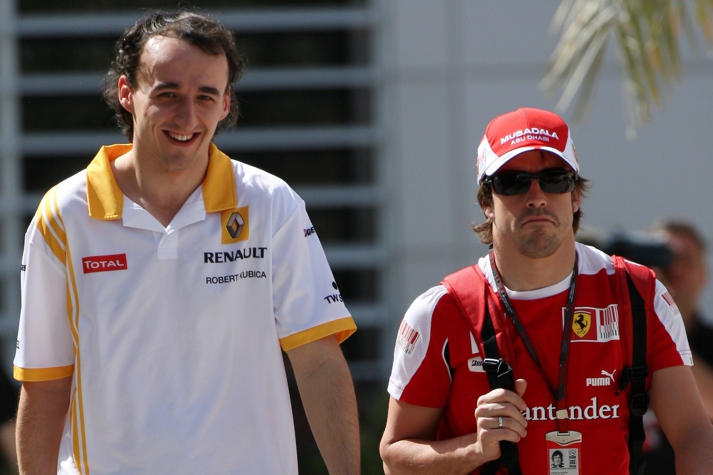 Kubica and Alonso in 2010.