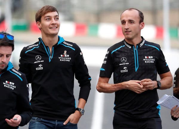 Robert Kubica and George Russell, Williams.