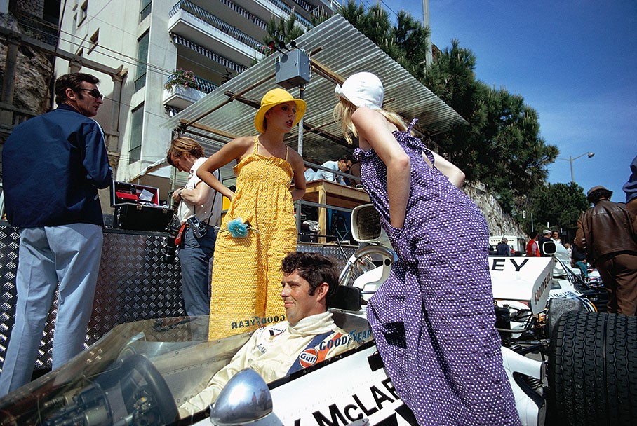 A McLaren and girls at Monte Carlo.