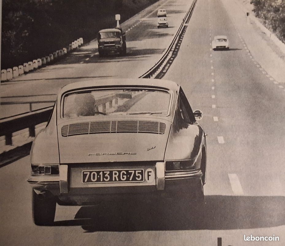 Vintage 1966 advertisement for a Porsche 911 Sonauto.