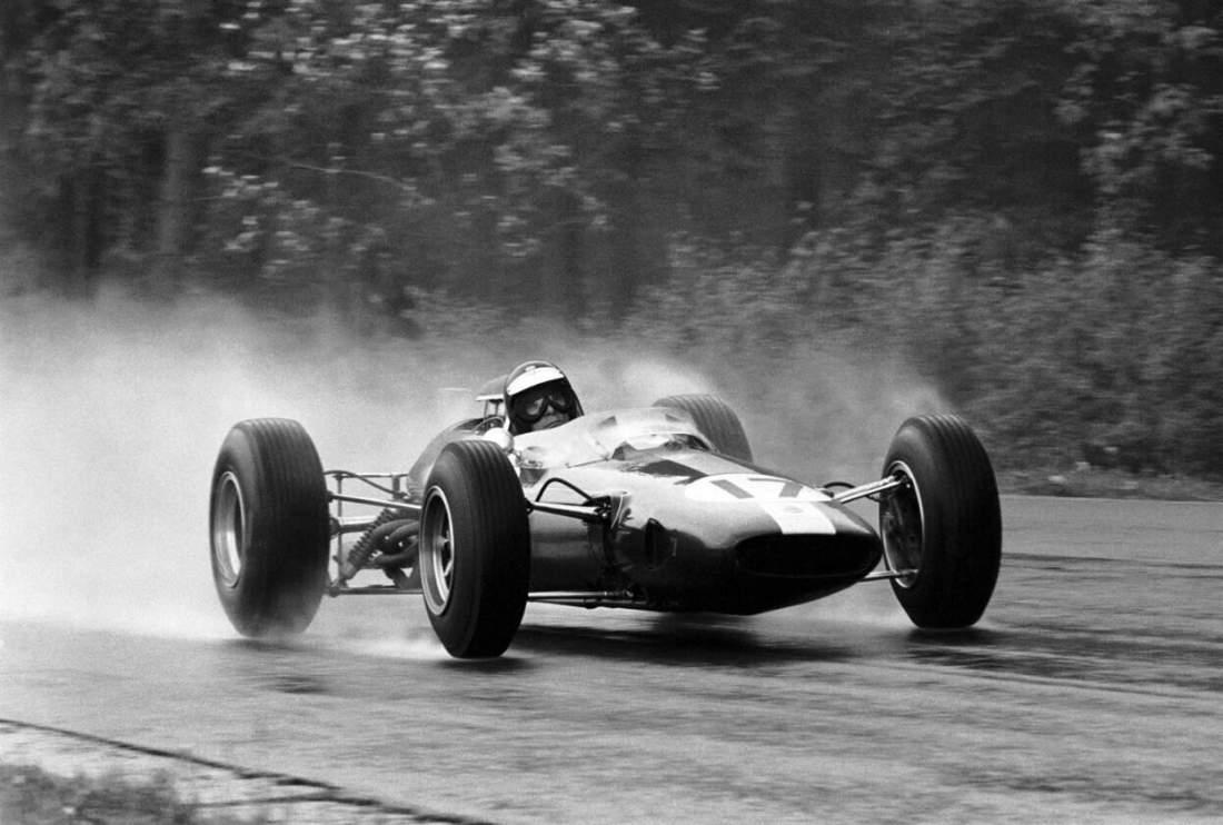 Jim Clark driving a Lotus.