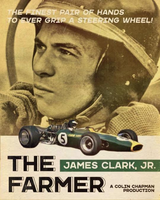 Jim Clark in a poster.