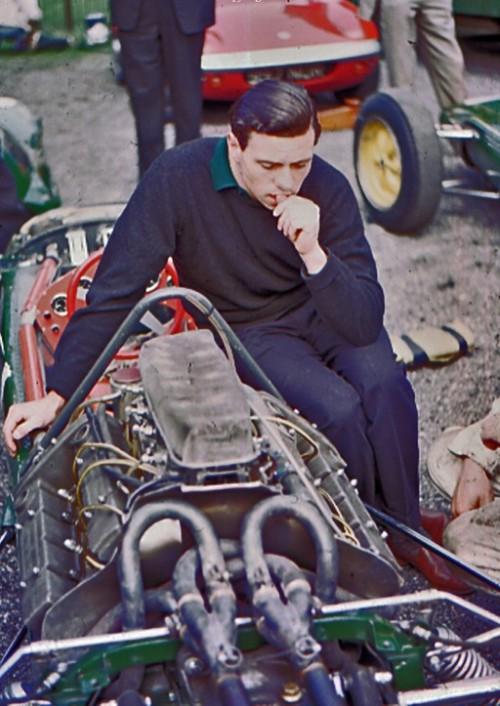 Jim Clark on a Lotus.