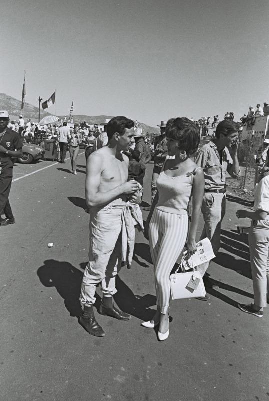 Jim Clark and a woman.