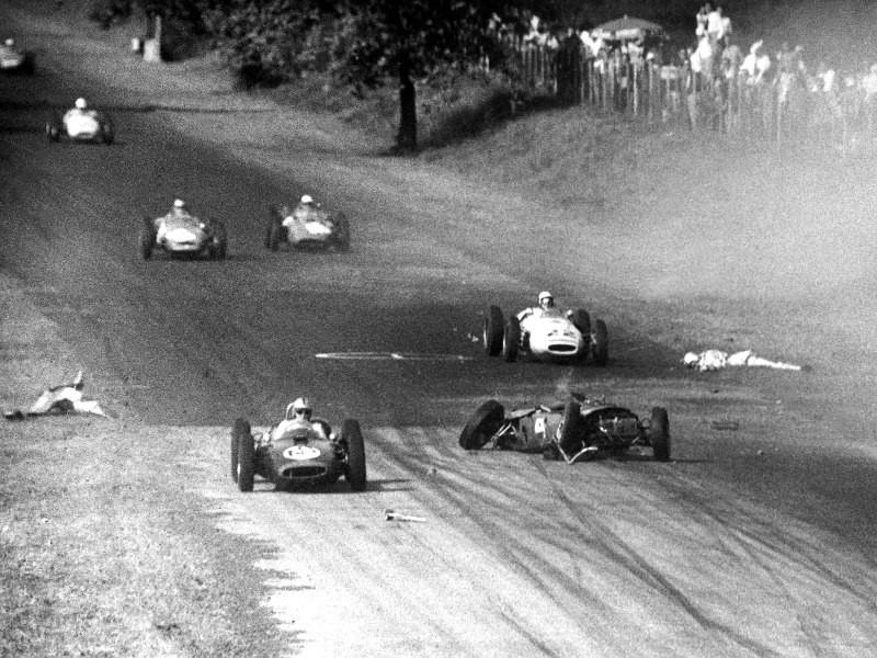 The accident at Monza in 1961.