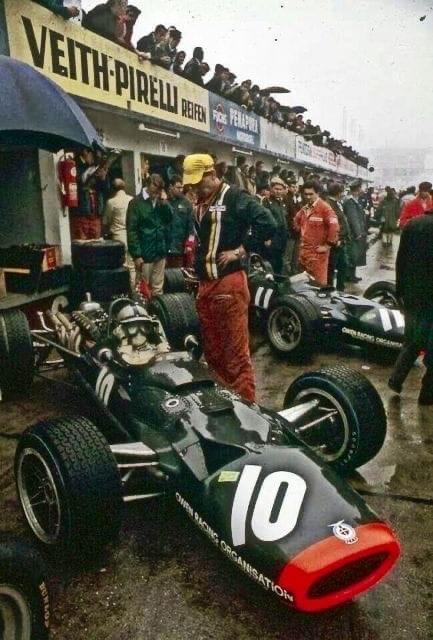 Jim Clark at Nurburgring.
