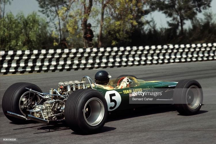 Jim Clark, Lotus 49 Ford Cosworth, Grand Prix of Mexico, Autodromo Hermanos Rodriguez, 22 October 1967.