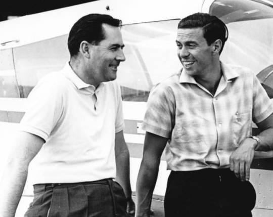 Jack Brabham and Jim Clark. 