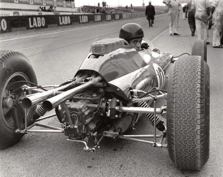 Jim Clark in a Lotus.