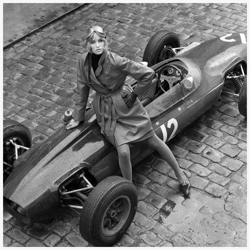 Jill Kennington Lotus F1, 1964, London.