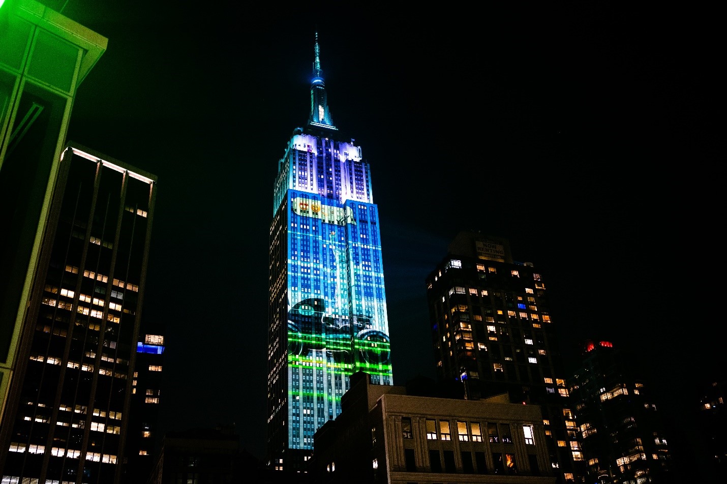 New York at night.