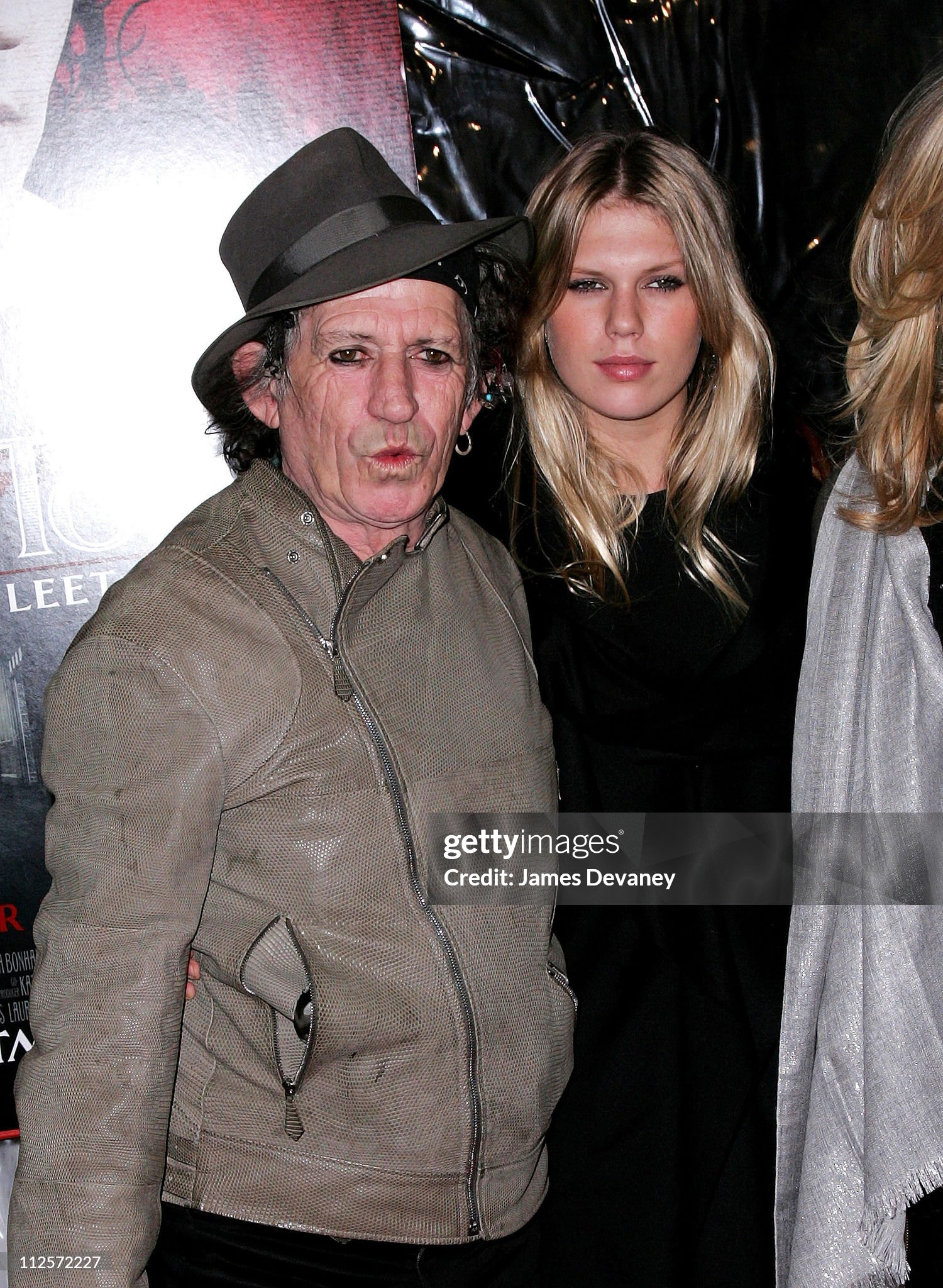 Keith Richards and wife Patti Hansen arrive at the ‘Sweeney Todd: The Demon Barber of Fleet Street’ premiere at the Ziegfeld Theater on December 03, 2007 in New York City. 