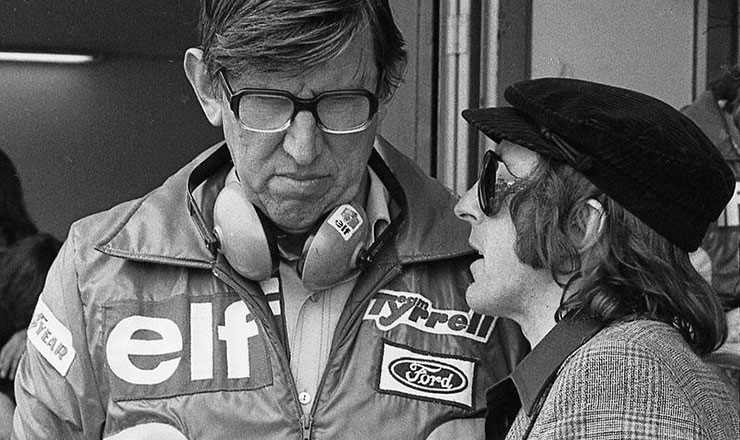 Ken Tyrrell with Jackie Stewart.