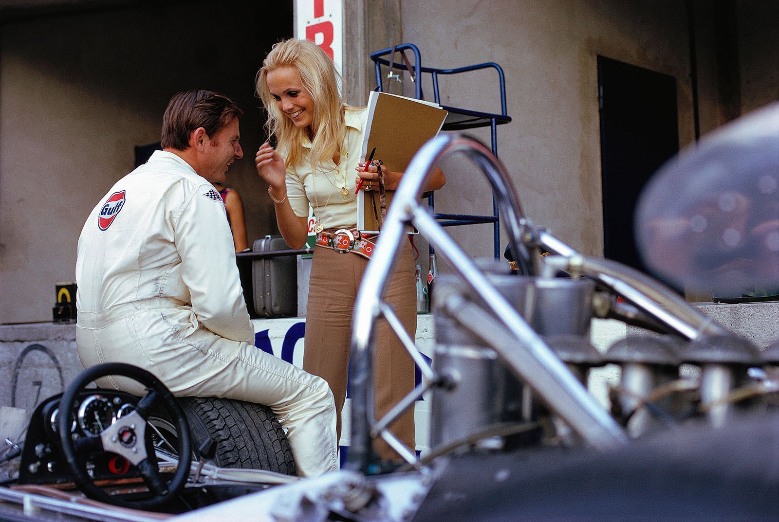 Bruce McLaren at Monza in 1969. 