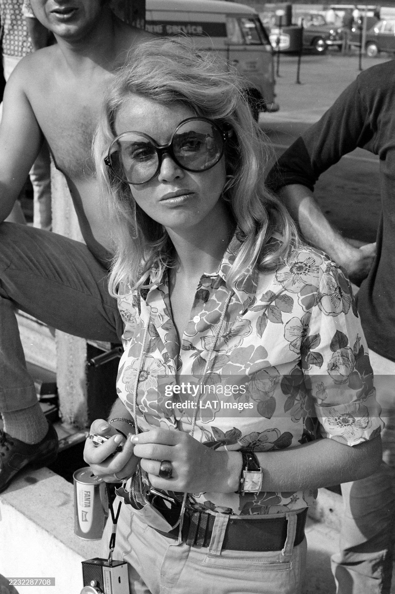 Barbro Peterson during the German Grand Prix at Hockenheimring on Sunday 02 August 1970. 