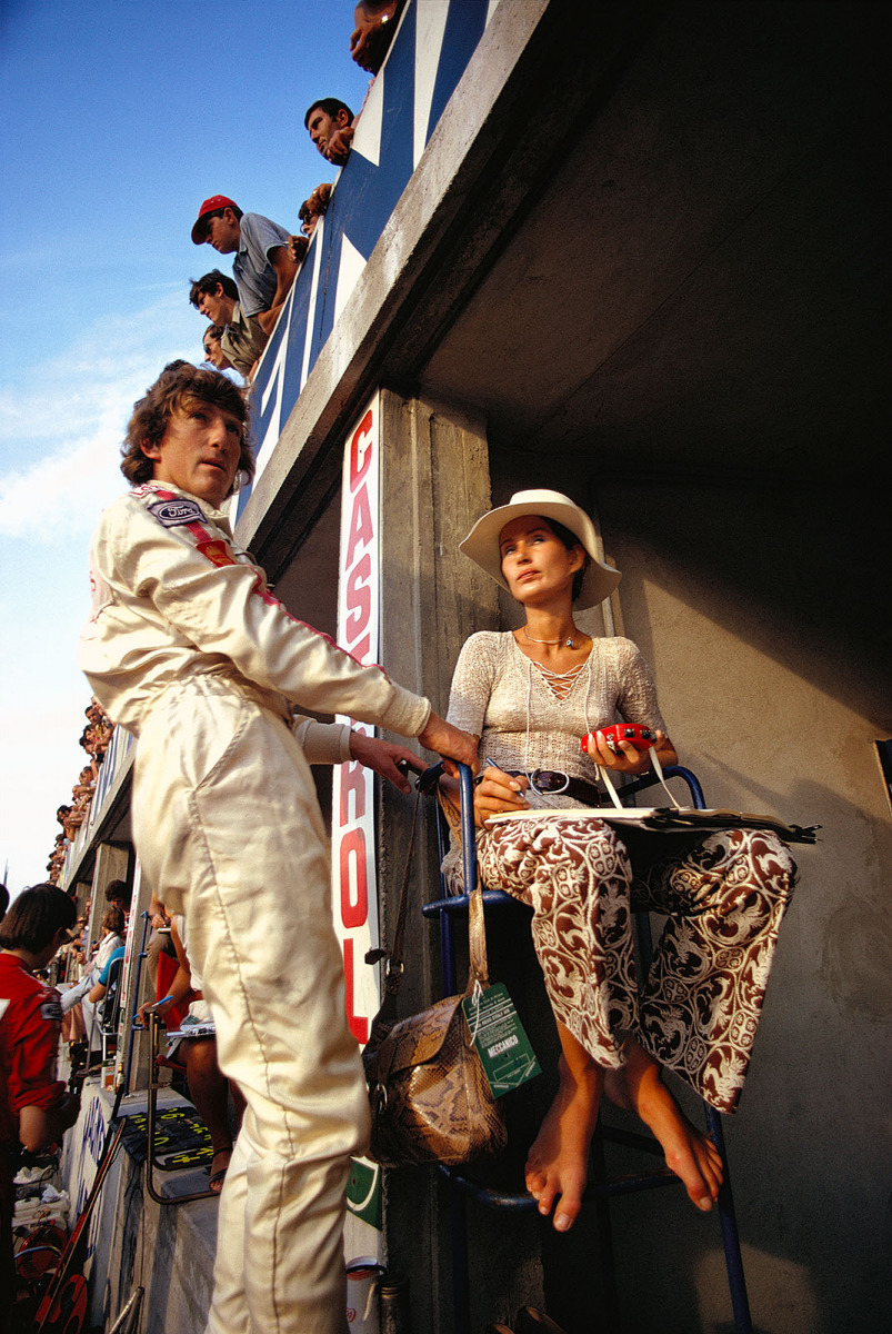 Jochen and Nina Rindt at the 1970 Italian Grand Prix in Monza. 