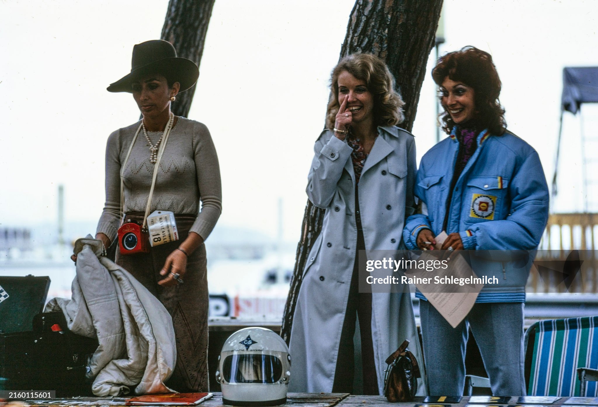 Alex Soler-Roig’s wife with Barbro Peterson and friend during the Monaco Grand Prix on Sunday May 23, 1971 in Monte Carlo.