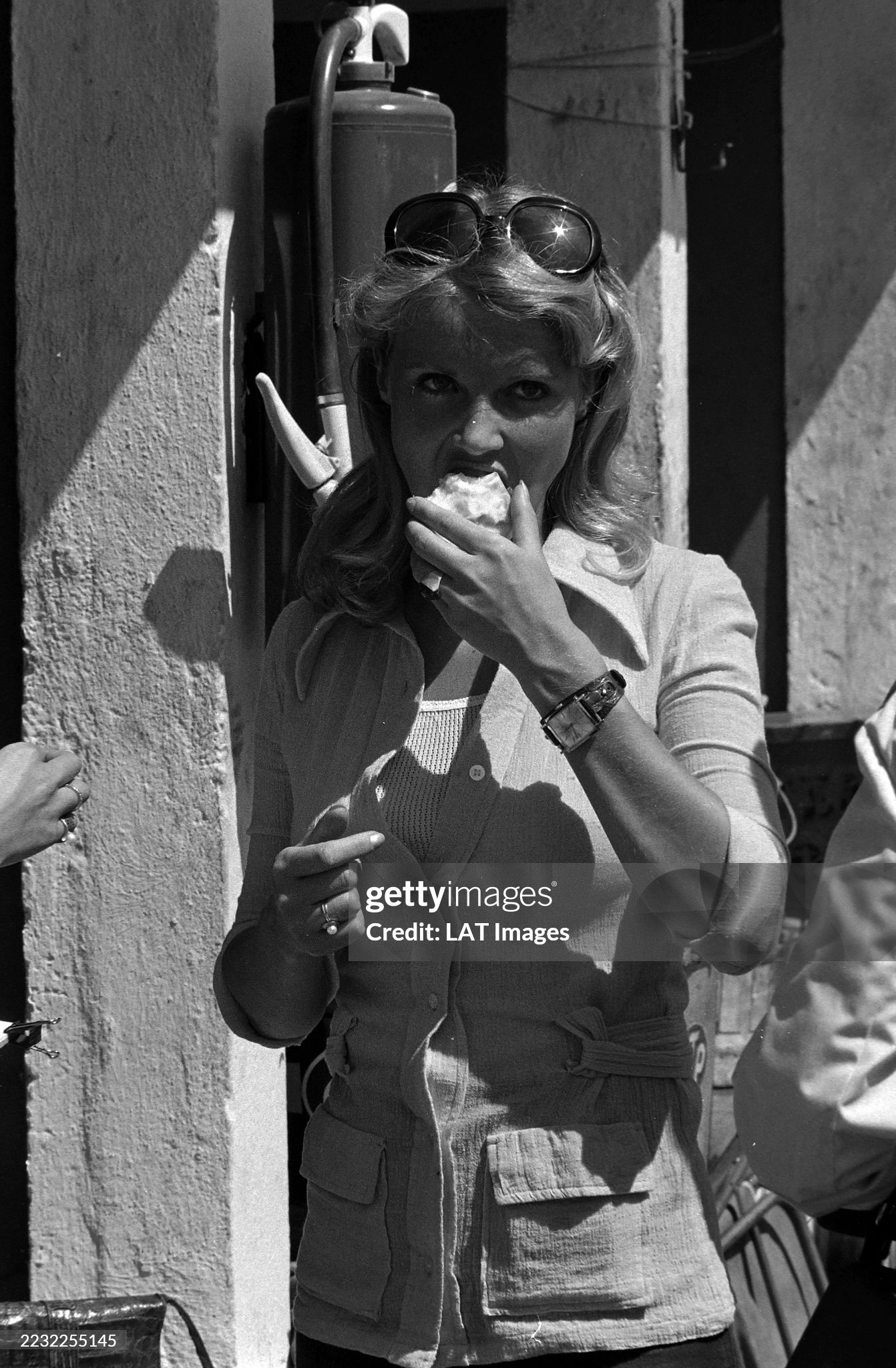 Barbro Peterson during the German Grand Prix at Nürburgring on Sunday August 01, 1971. 