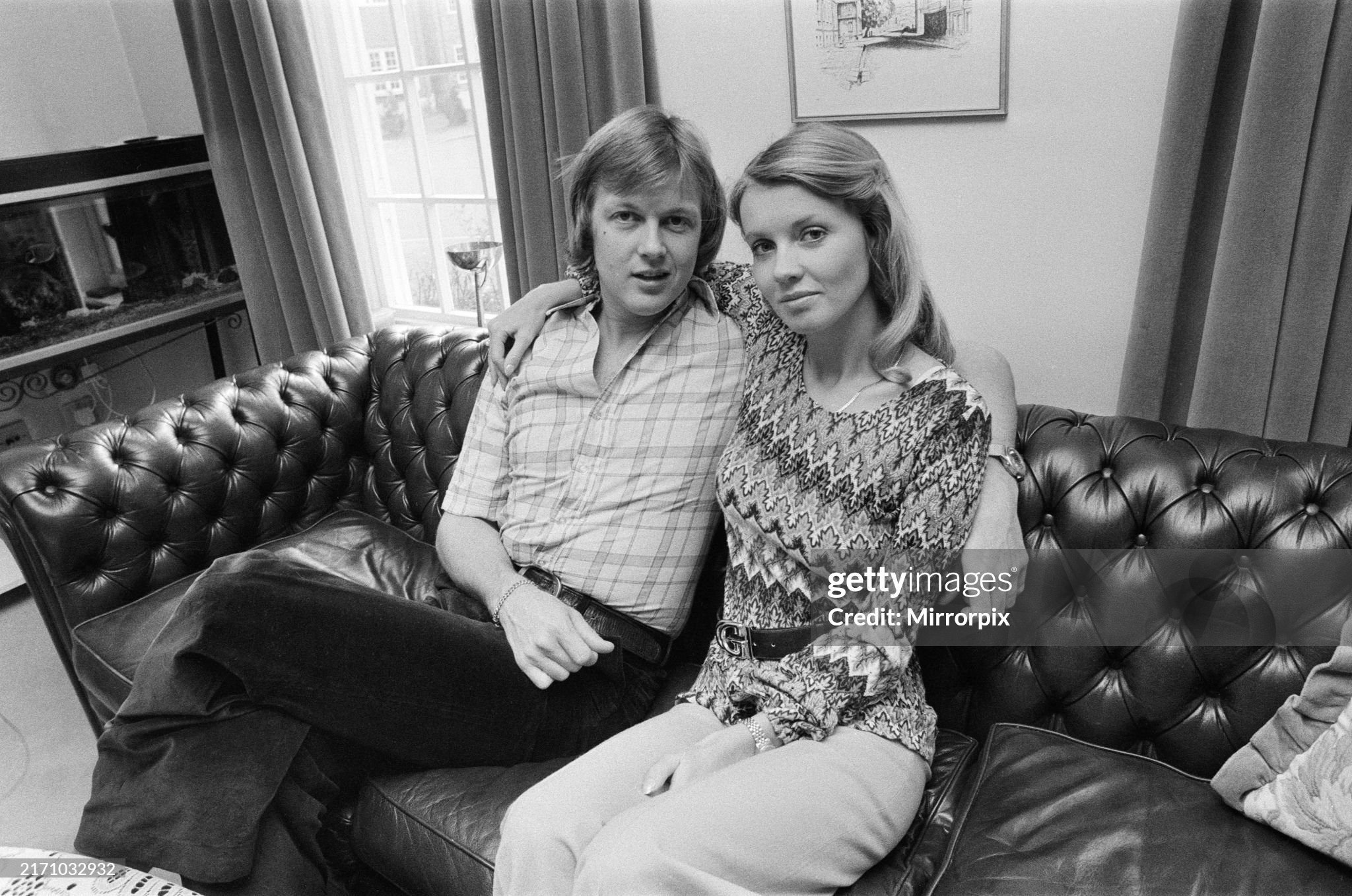 Ronnie Peterson pictured with his Swedish girlfriend Barbro Edwardsson at his home in Maidenhead on 13 March 1974. 