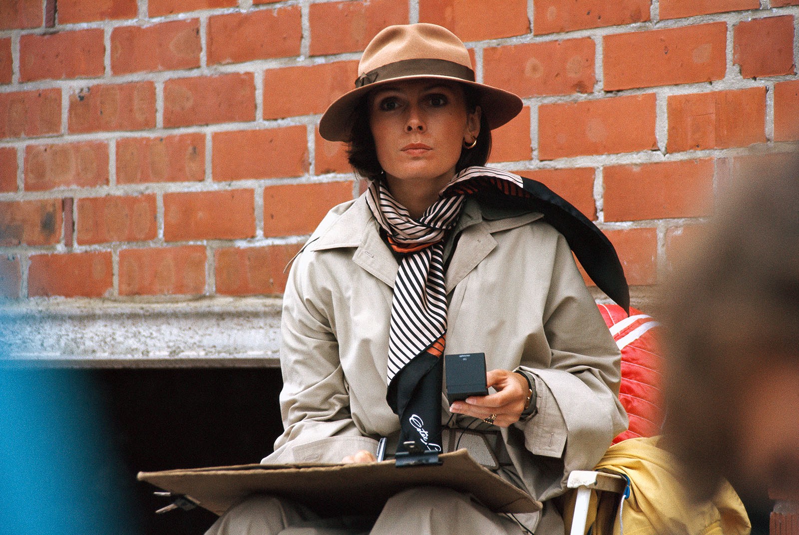 Mariella Reininghaus, Lauda girlfriend, at Zolder in 1975. 