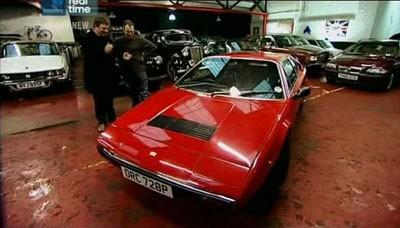 A red Ferrari Dino.