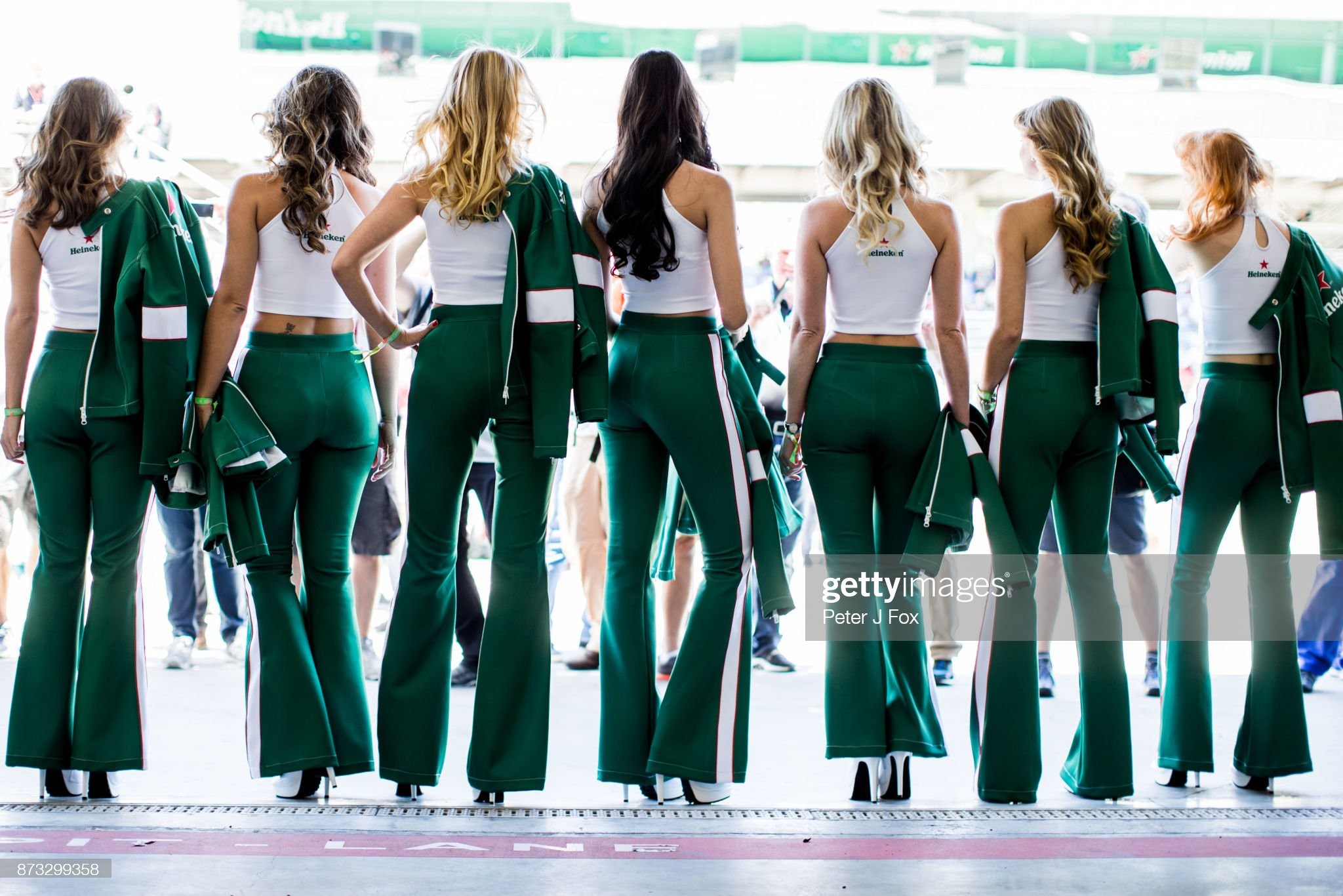 Heineken grid girls during the Formula One Grand Prix of Brazil at Autodromo Jose Carlos Pace on November 12, 2017 in Sao Paulo, Brazil. 