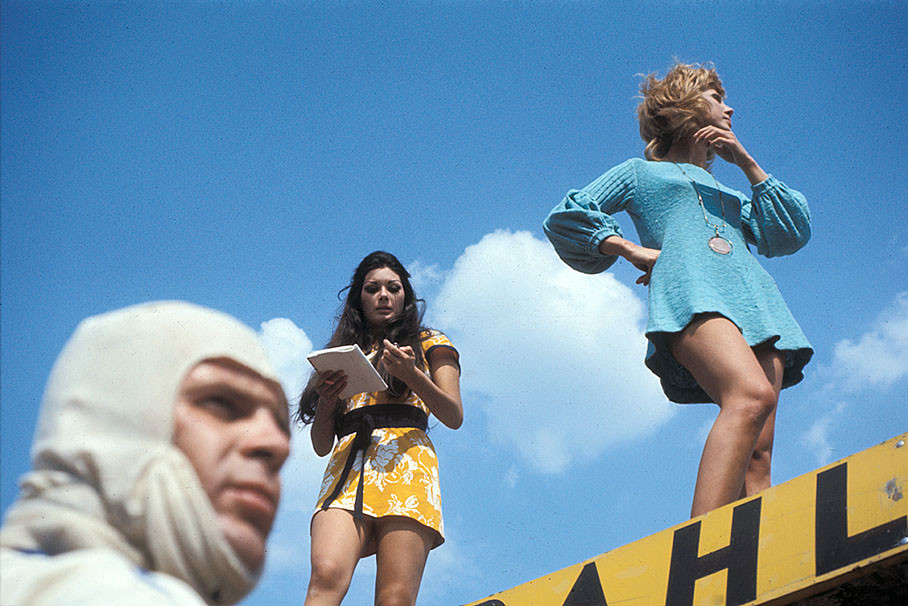 Timekeepers in Zandvoort, Holland, in 1970. 