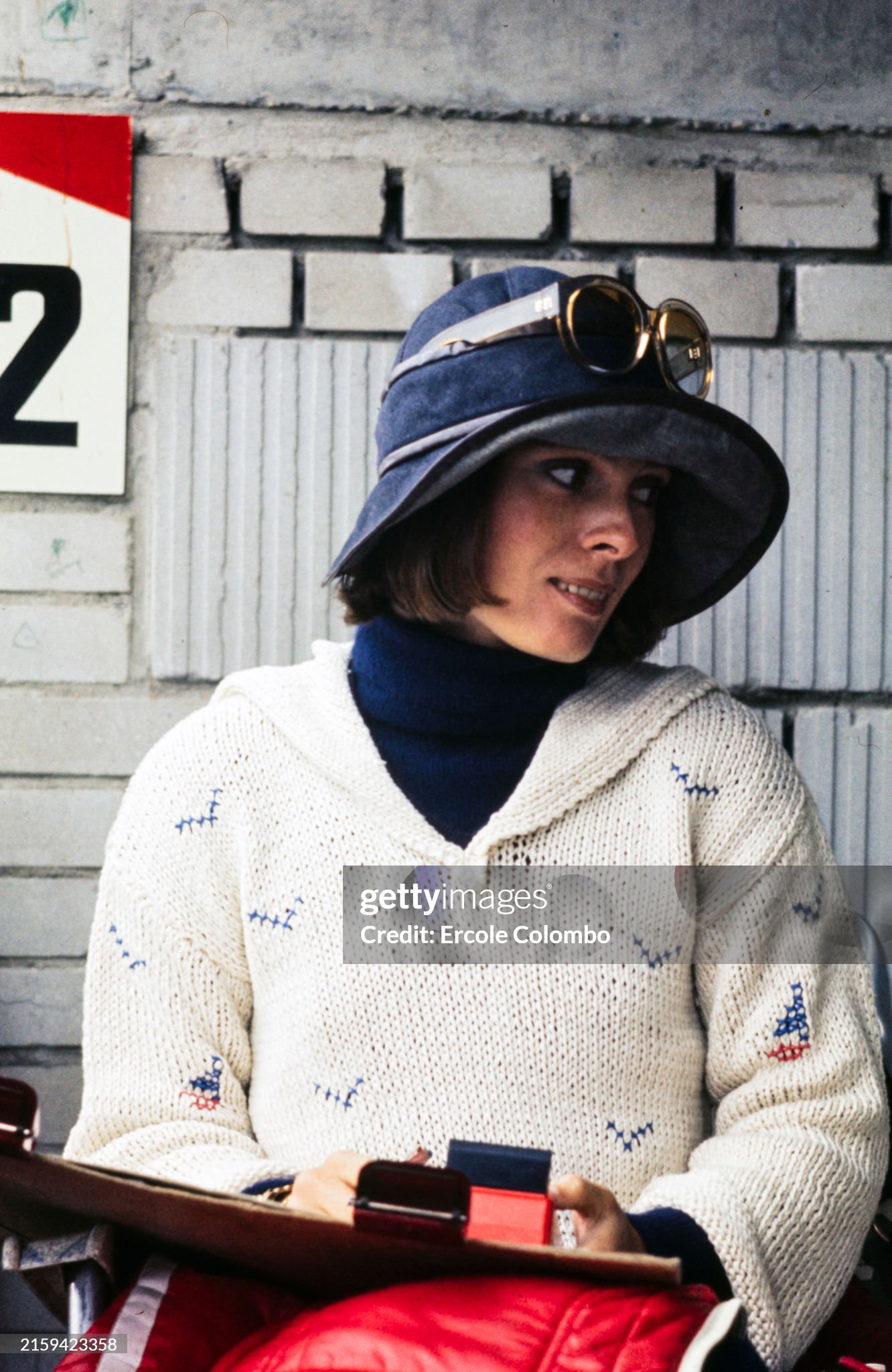 Niki Lauda's girlfriend Mariella Reininghaus at the Dutch Grand Prix in Zandvoort on 23 June 1974. 