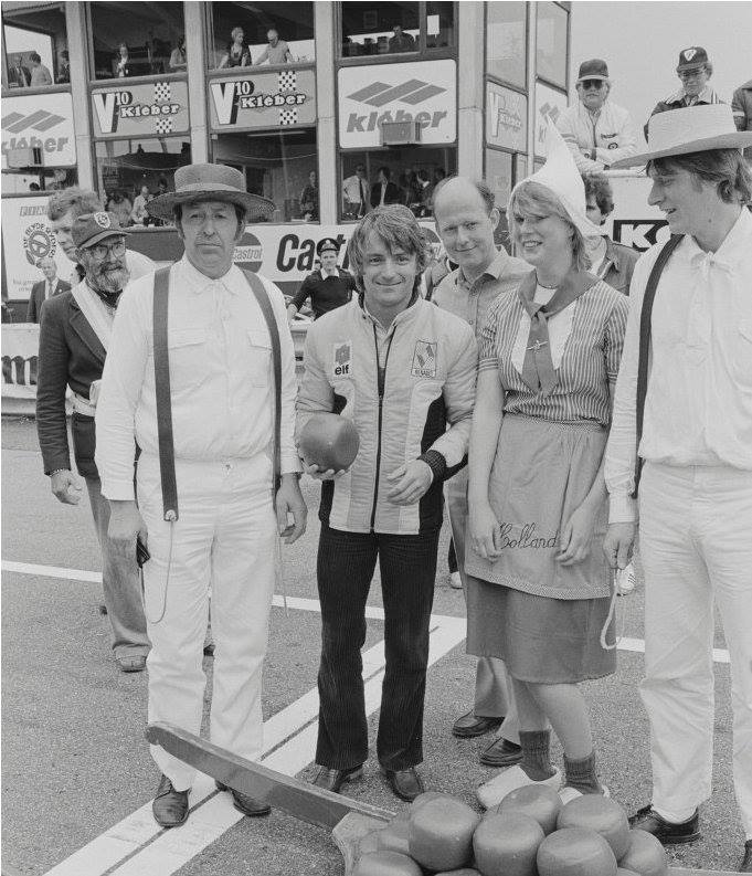 René Arnoux at the Dutch Grand Prix in Zandvoort, Netherlands, in 1979.