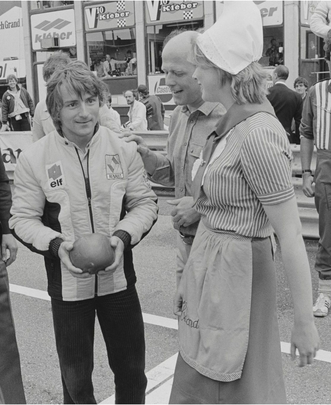 René Arnoux at the Dutch Grand Prix in Zandvoort, Netherlands, in 1979.