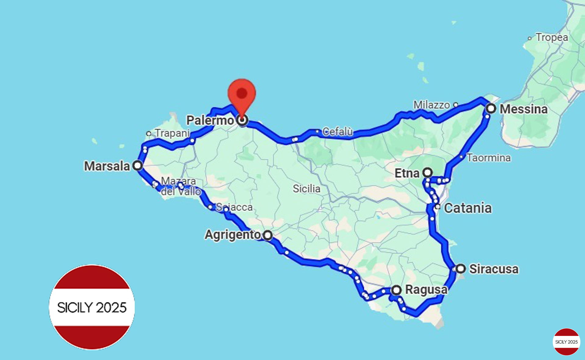 The journey map.